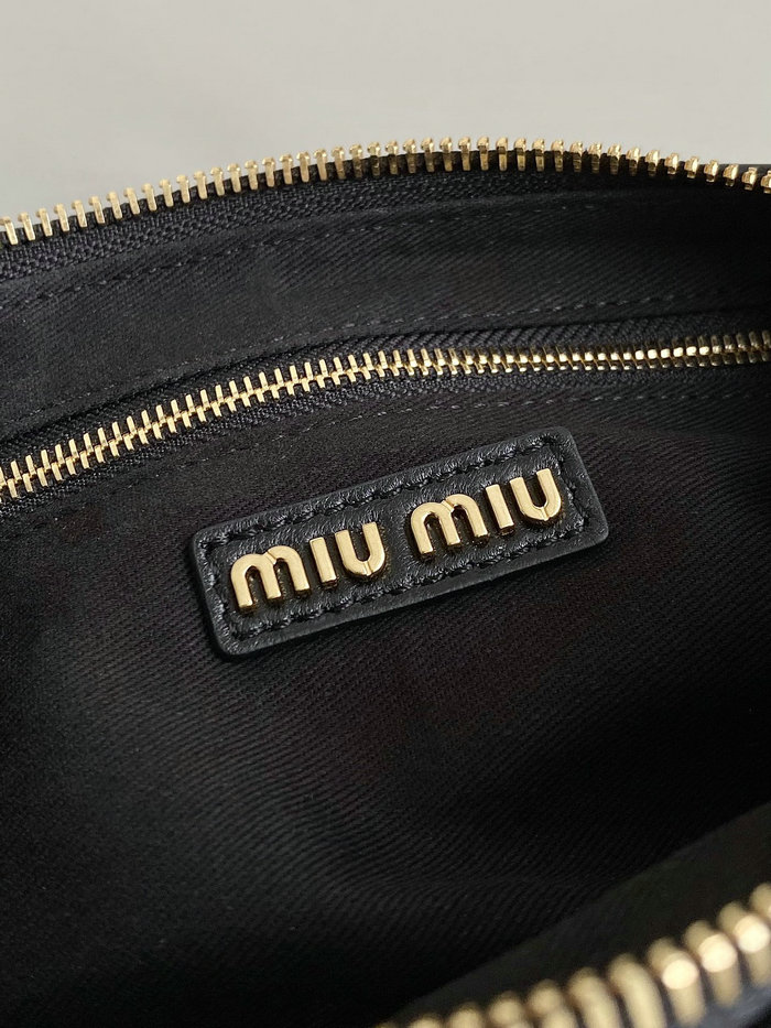 Miu Miu Nappa leather Pocket bag Black 5BC146