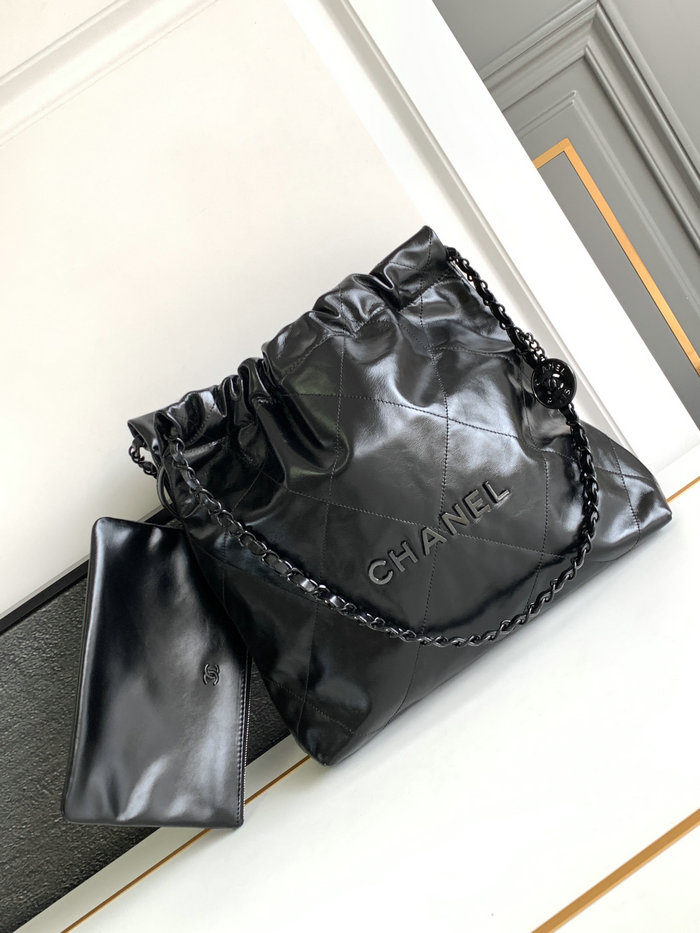 Small Chanel 22 Handbag Black AS3260