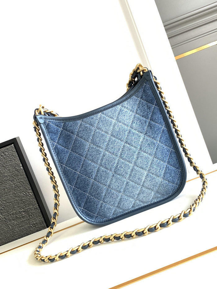 Chanel Denim Hobo Handbag AS4532