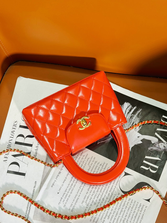 Chanel Mini Kelly Shopping Bag Orange AS4416