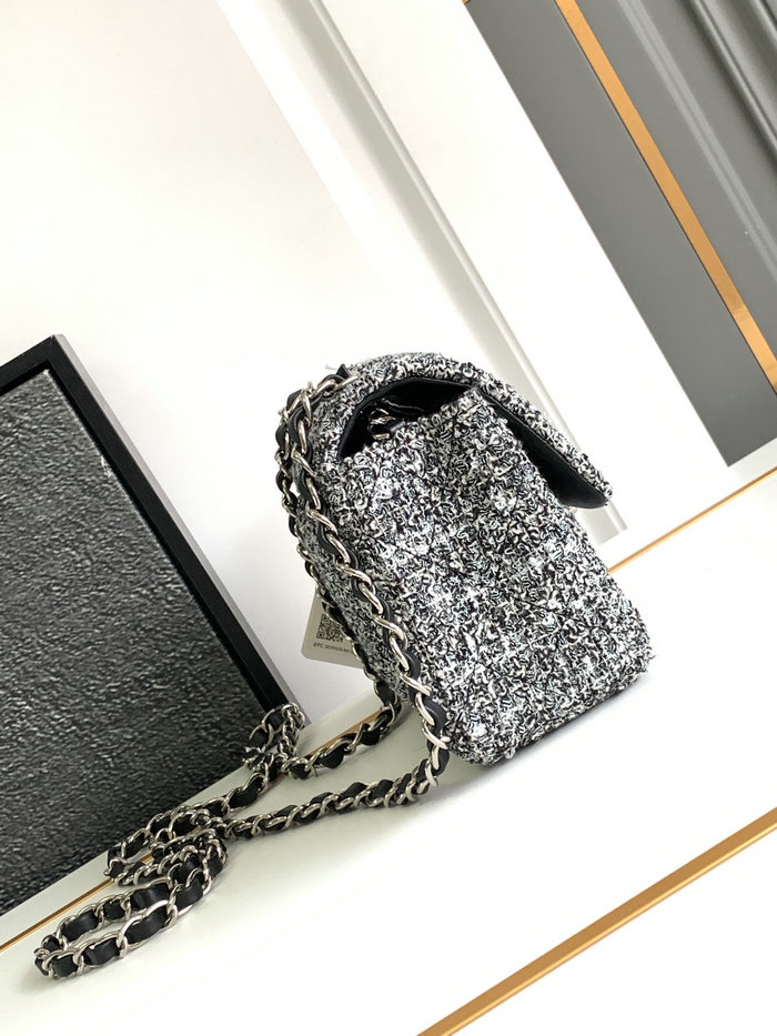 Classic Small Chanel Tweed Flap Bag A01116