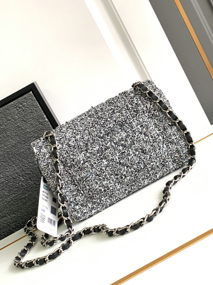 Classic Small Chanel Tweed Flap Bag A01116