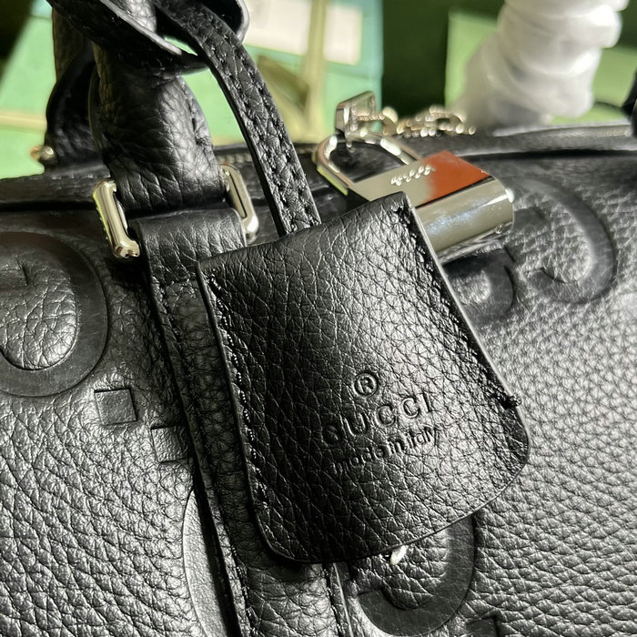 Gucci Jumbo GG Small Duffle Bag Black 725282