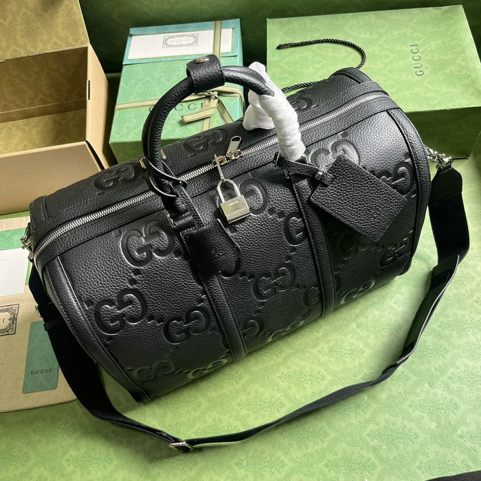 Gucci Jumbo GG Small Duffle Bag Black 725282