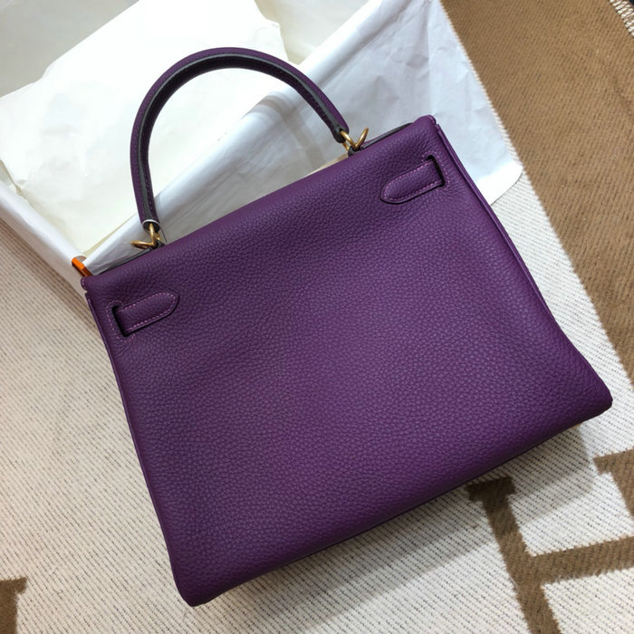 Hermes Togo Leather Kelly Bag Anemone HKT0408