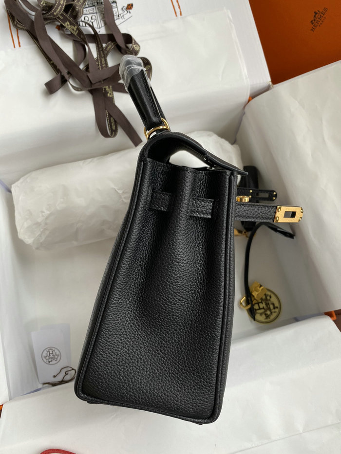 Hermes Togo Leather Kelly Bag Black HKT0408