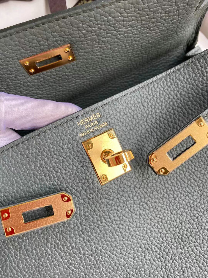 Hermes Togo Leather Kelly Bag Vert Amande HKT0408