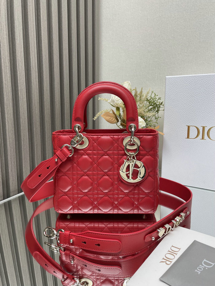 Lady Dior My ABCDior Lambskin Bag Red DM0538