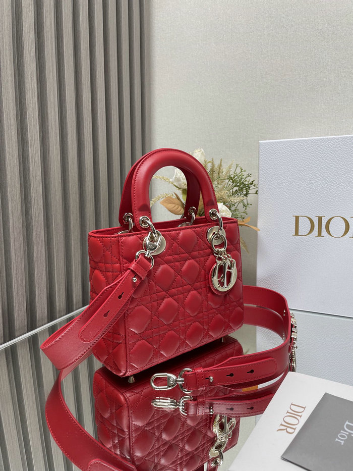 Lady Dior My ABCDior Lambskin Bag Red DM0538