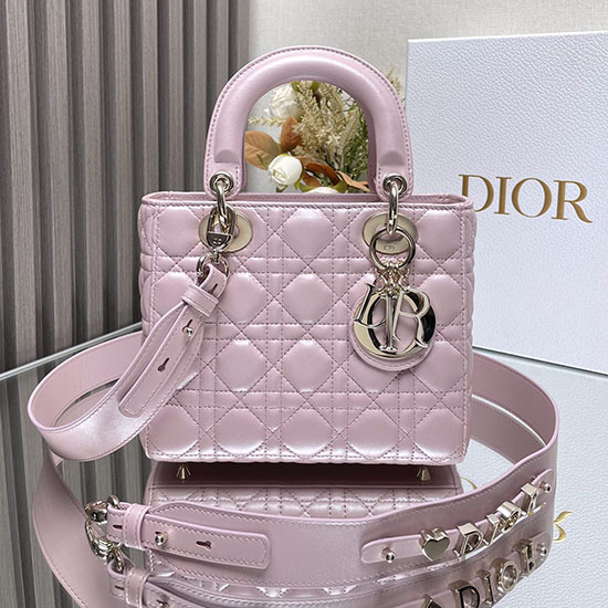 Lady Dior My ABCDior Lambskin Bag Shiny Pink DM0538