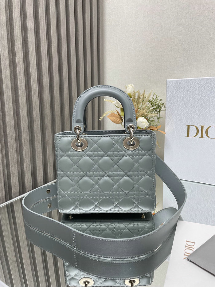 Lady Dior My ABCDior Lambskin Bag Stone Grey DM0538