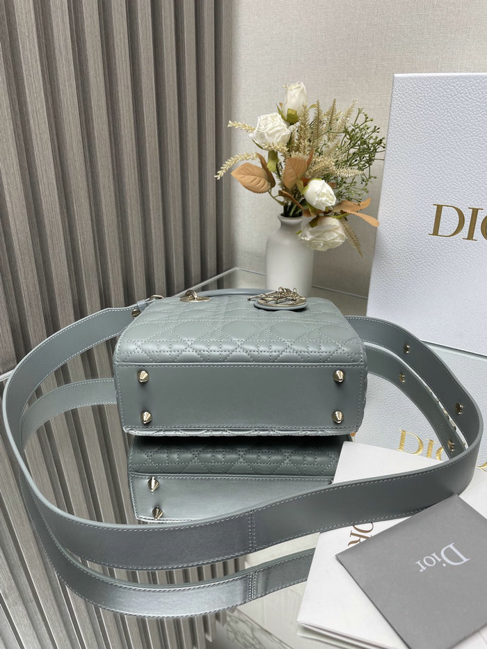 Lady Dior My ABCDior Lambskin Bag Stone Grey DM0538