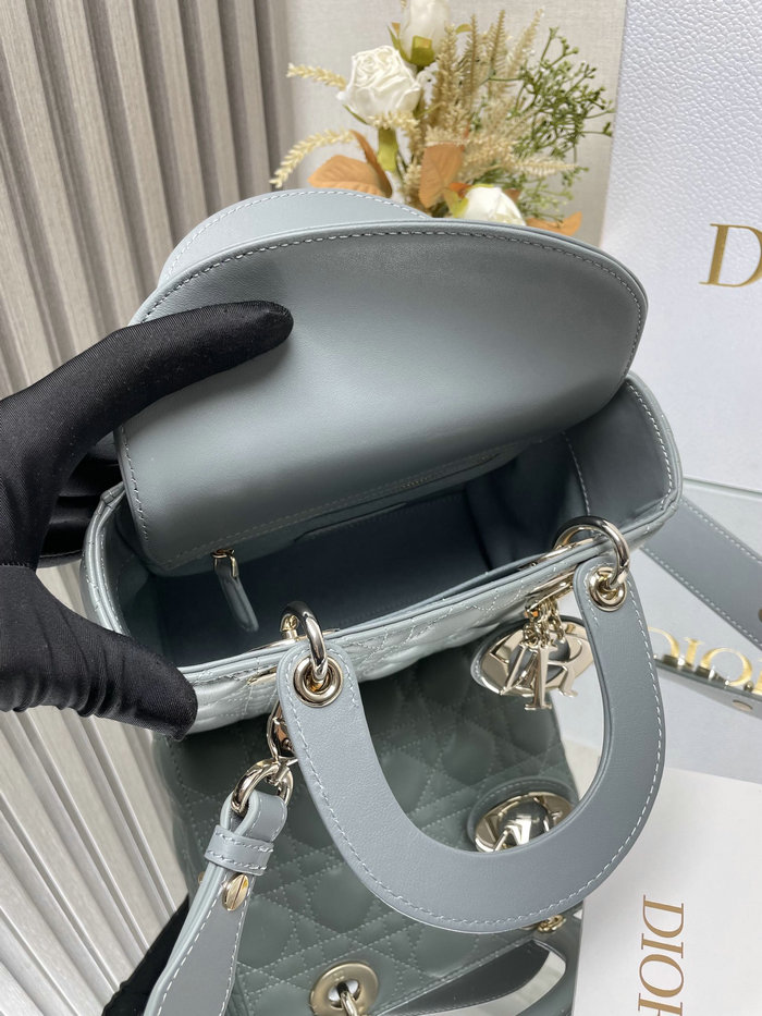 Lady Dior My ABCDior Lambskin Bag Stone Grey DM0538