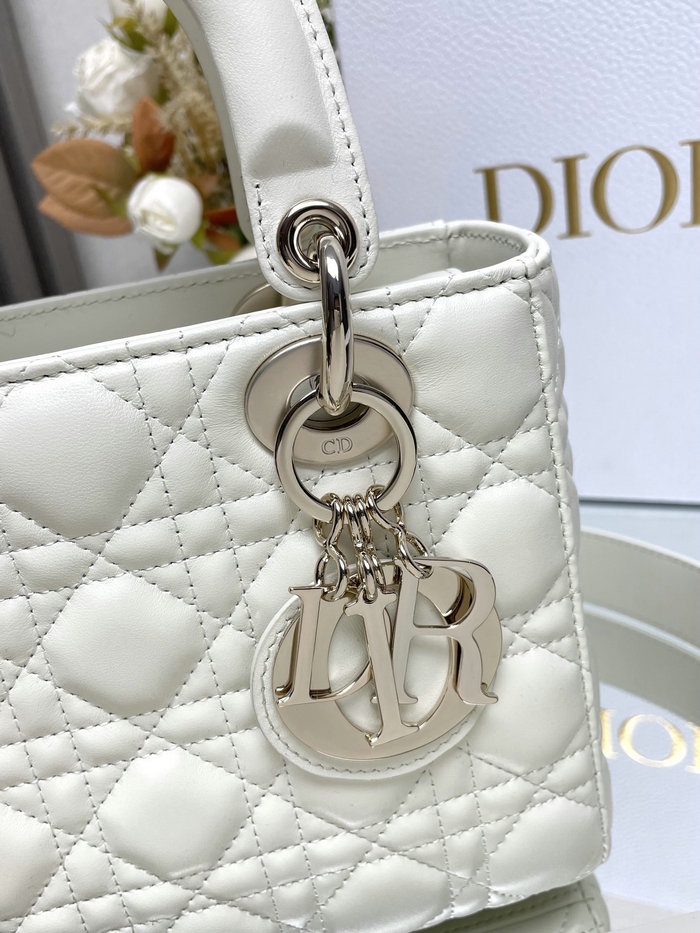 Lady Dior My ABCDior Lambskin Bag White DM0538