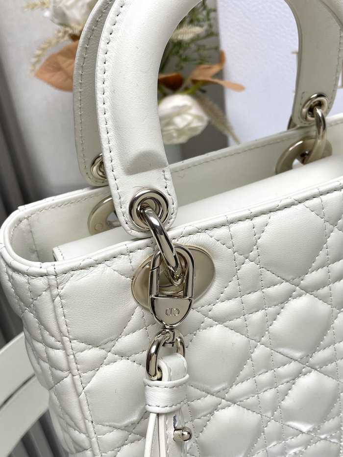 Lady Dior My ABCDior Lambskin Bag White DM0538