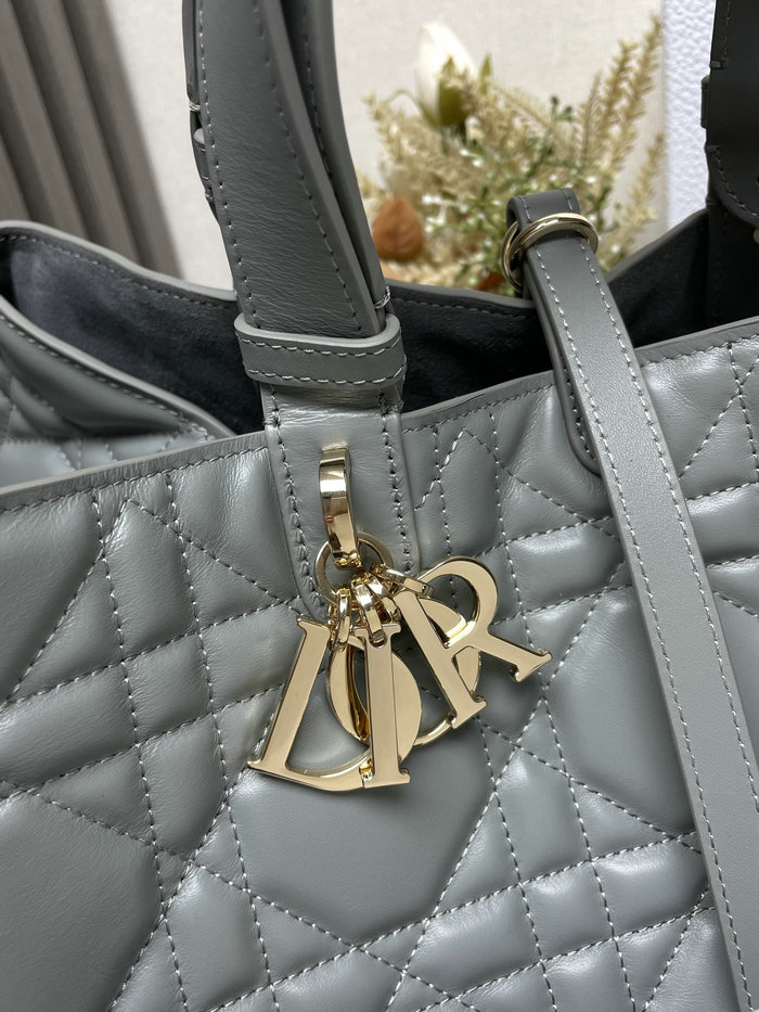 Large Dior Toujours Bag Stone Grey M3319