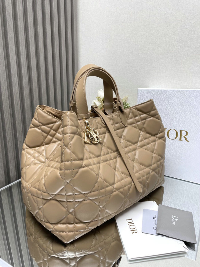 Large Dior Toujours Bag Tan M3319