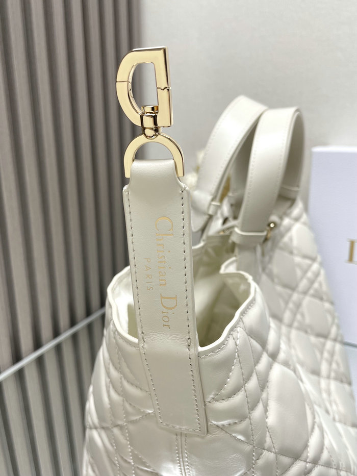 Large Dior Toujours Bag White M3319