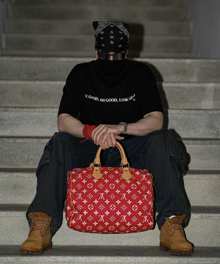 Louis Vuitton Speedy P9 Bandouliere 25 Red M24423