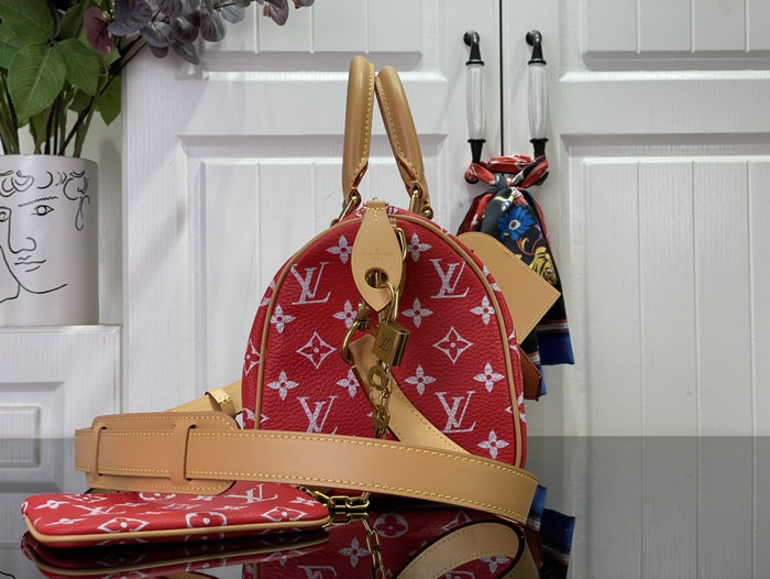 Louis Vuitton Speedy P9 Bandouliere 25 Red M24423