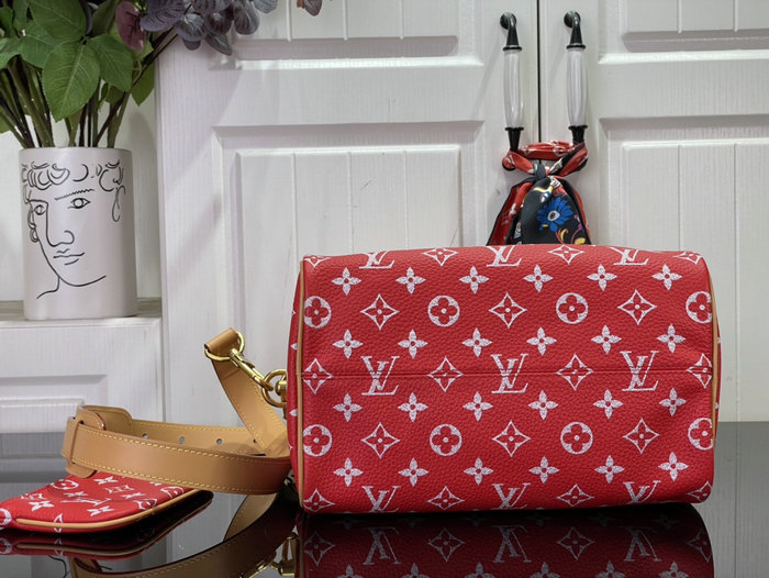 Louis Vuitton Speedy P9 Bandouliere 25 Red M24423