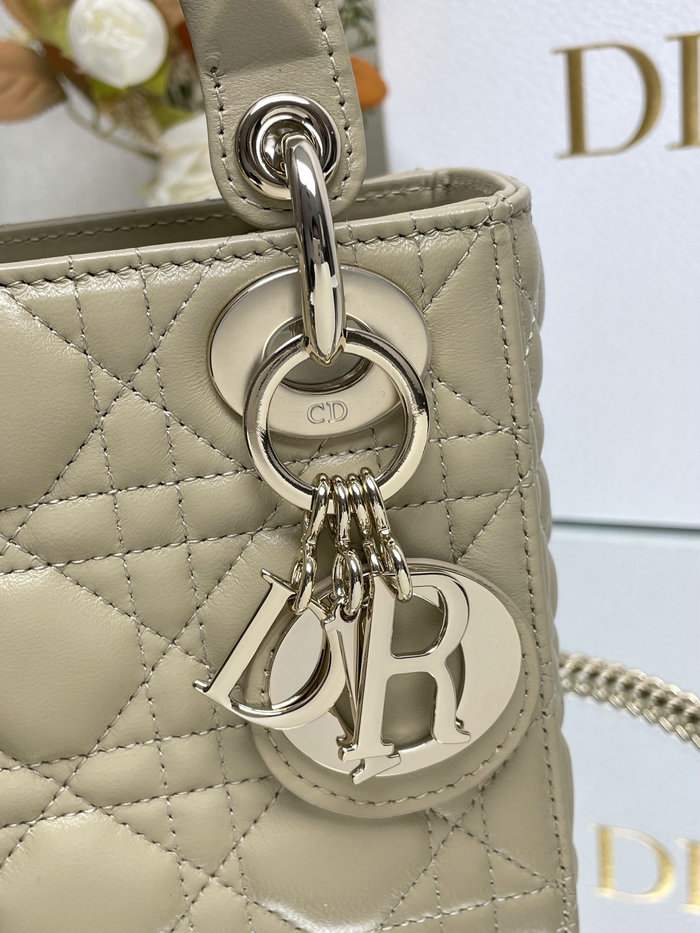 Mini Lady Dior Lambskin Bag Beige MD0505