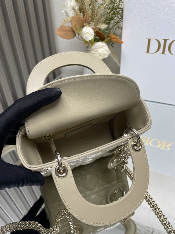 Mini Lady Dior Lambskin Bag Beige MD0505