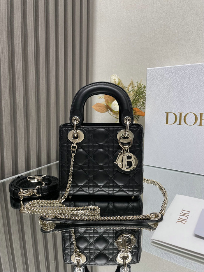 Mini Lady Dior Lambskin Bag Black MD0505