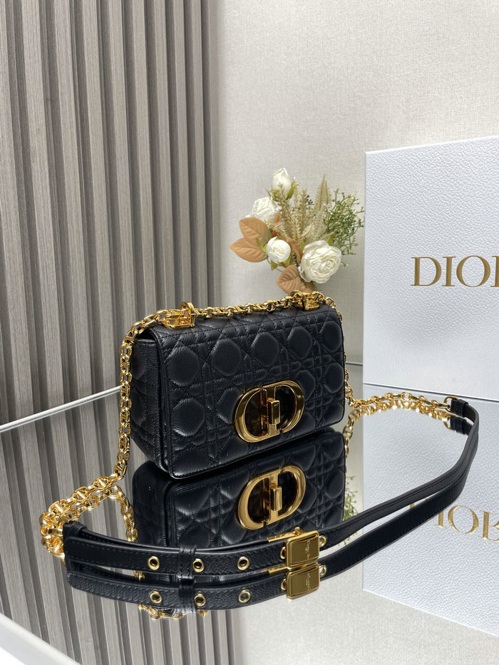 Small Dior Caro Bag Black DM9012