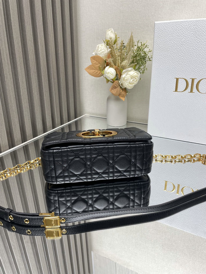 Small Dior Caro Bag Black DM9012