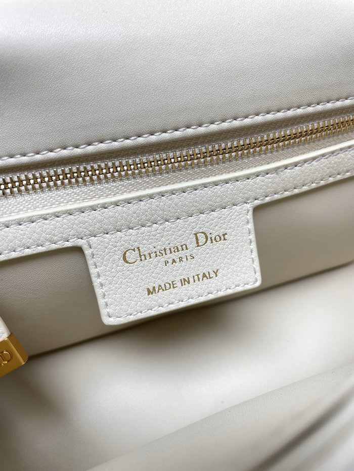 Small Dior Caro Bag White DM9012