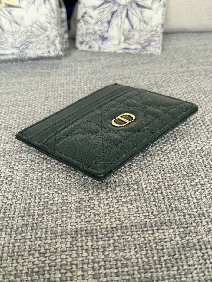 Dior Caro Freesia Card Holder Green S5130