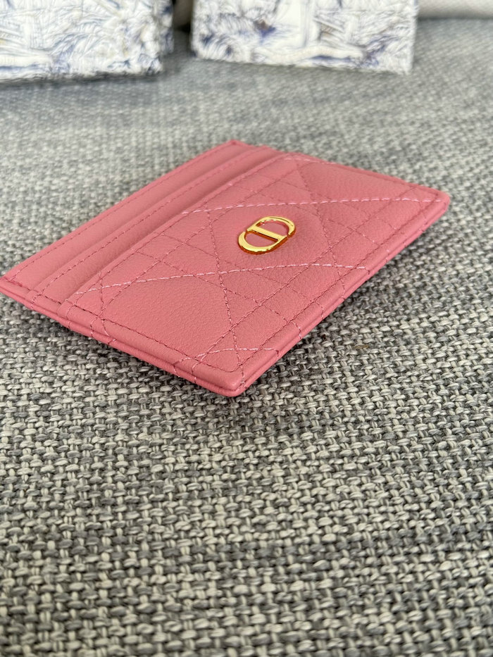 Dior Caro Freesia Card Holder Rose S5130