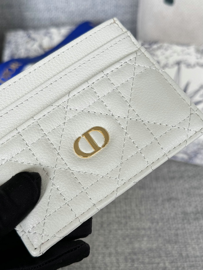 Dior Caro Freesia Card Holder White S5130