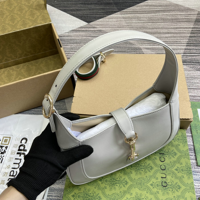 Gucci Jackie Small Shoulder Bag Light Grey 782849