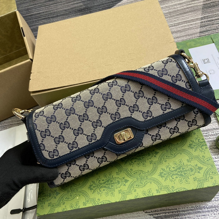 Gucci Luce Small Shoulder Bag Blue 786027