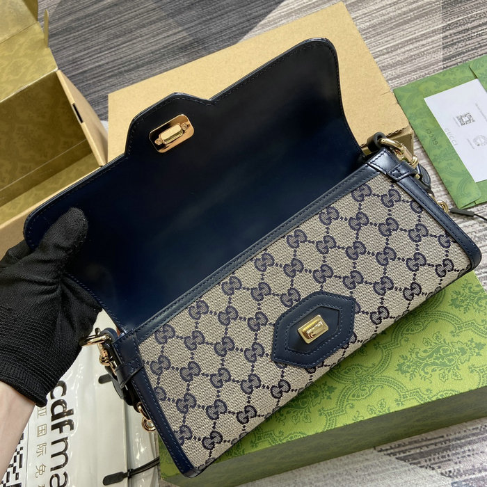 Gucci Luce Small Shoulder Bag Blue 786027