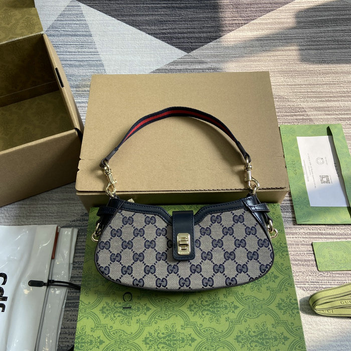 Gucci Moon Side Mini Shoulder Bag Blue 786015