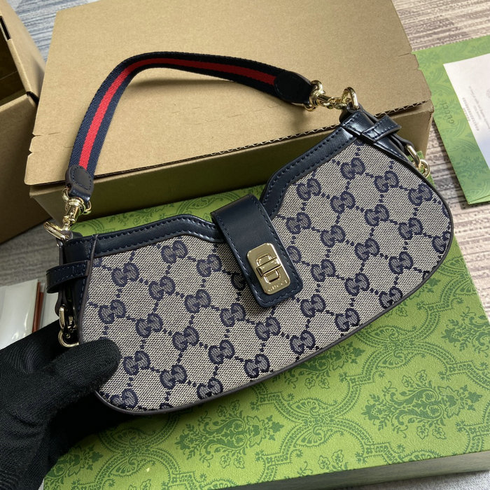 Gucci Moon Side Mini Shoulder Bag Blue 786015