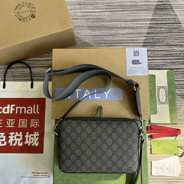 Gucci Ophidia GG Crossbody Bag Grey 699439