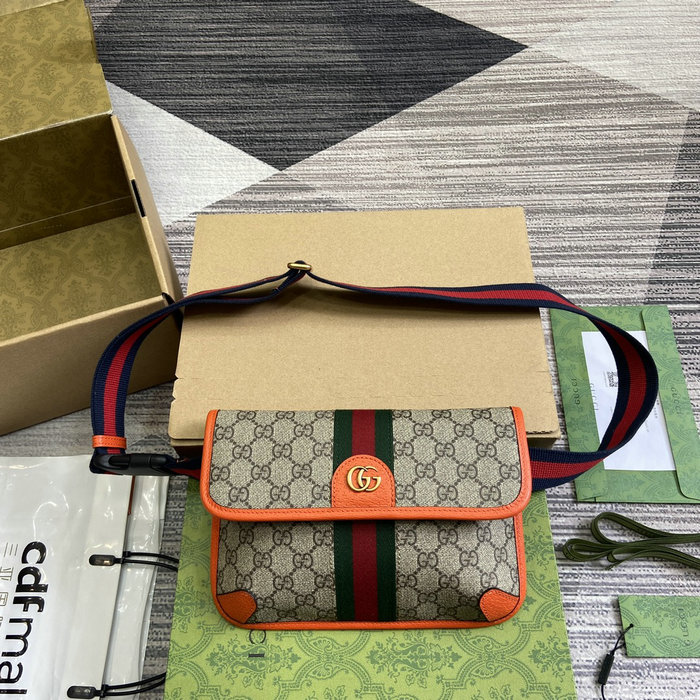 Gucci Ophidia GG Small Belt Bag Orange 752597