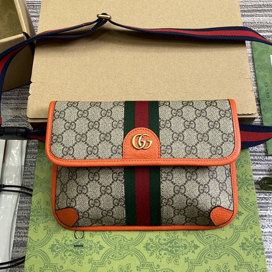 Gucci Ophidia GG Small Belt Bag Orange 752597