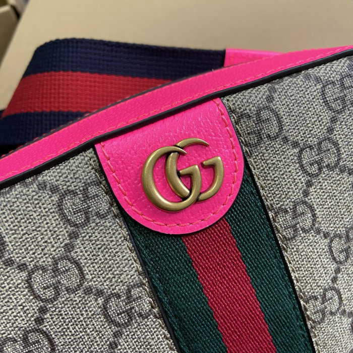 Gucci Ophidia GG Small Crossbody Bag Pink 752591