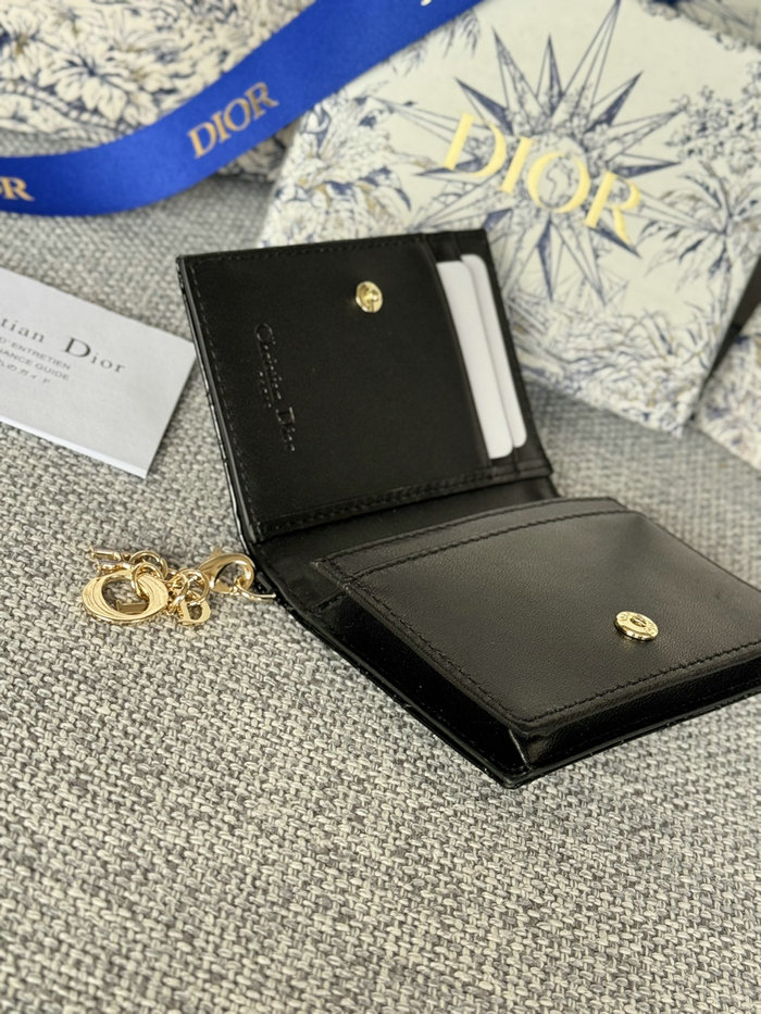 Lady Dior Patent Flap Card Holder S0011