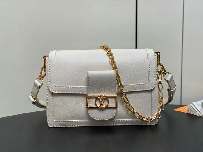 Louis Vuitton Dauphine Soft MM White M25209