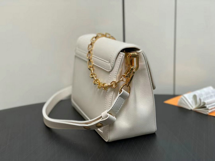 Louis Vuitton Dauphine Soft MM White M25209