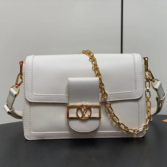 Louis Vuitton Dauphine Soft MM White M25209