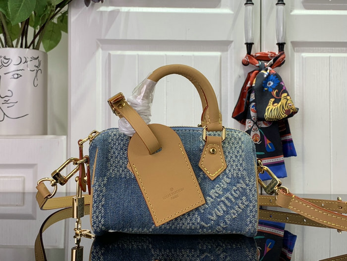 Louis Vuitton Denim Nano Speedy N40682