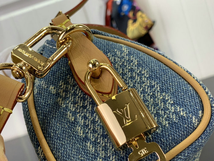 Louis Vuitton Denim Nano Speedy N40682