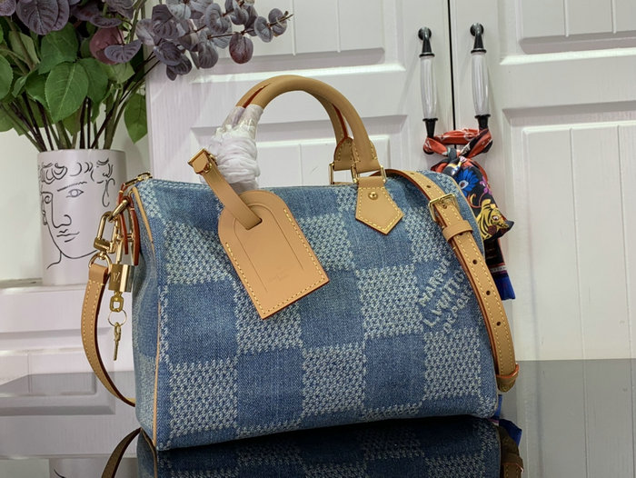 Louis Vuitton Denim Speedy 25 N40700